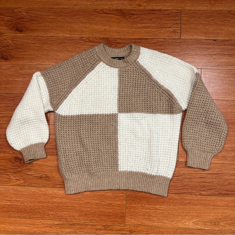 MNG by MANGO REVERSE KNIT SWEATER - MEDIUM